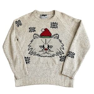 Character Hero Cat Unisex Christmas Style Sweater Size L